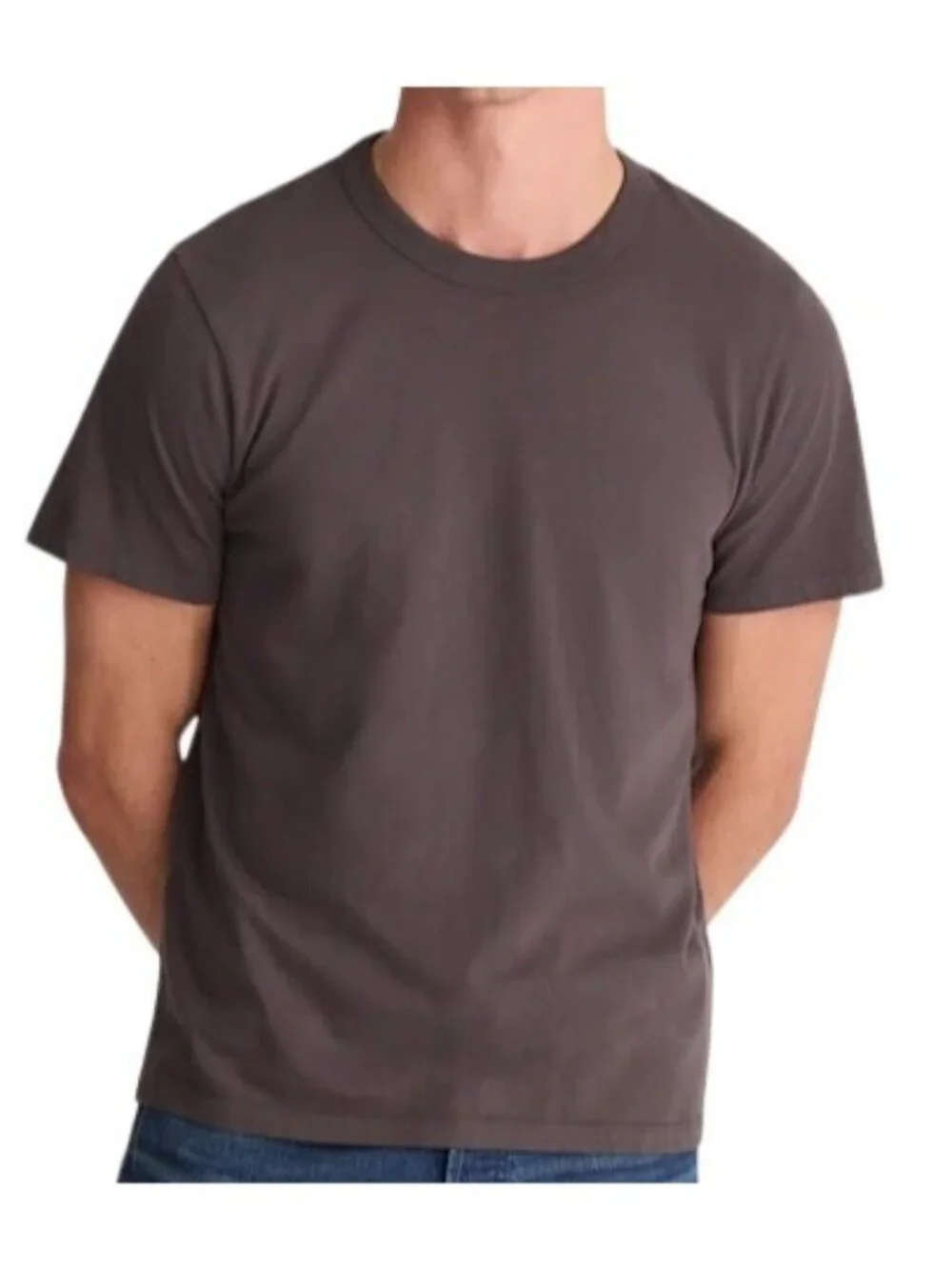 Madewell Mens Garment-Dyed Allday Crewneck Tee~Size XXL~Black Coal NWT L12 13 - Picture 2 of 7